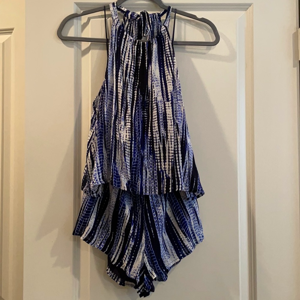 Cupcakes and cashmere blue dye romper